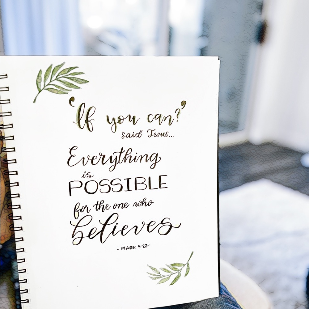 Made to order “Random” Bible verse calligraphy sent for month • prophetic word•